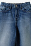 Super Wide Leg Denim Jean, PORTSEA DARK BLUE/POCKET TRIM - example image 4