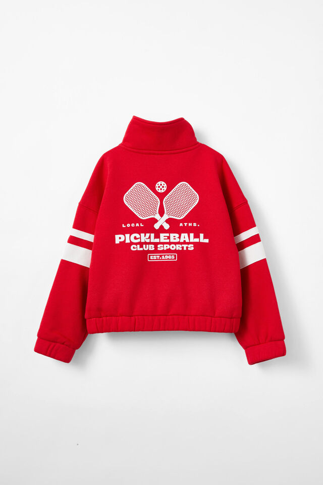 Naomi Half Zip Pullover, VARSITY RED/PICKLEBALL