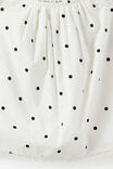 Gigi Babydoll Top, VANILLA/PHANTOM SPOT - example image 2