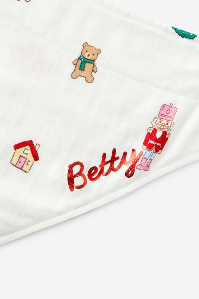 Family Christmas Pet Bandana - Personalised, VANILLA/EVERYTHING CHRISTMAS