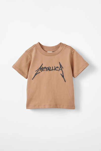 Jamie Short Sleeve Graphic Print Tee - License, LCN PRO TAUPY BROWN/METALLICA