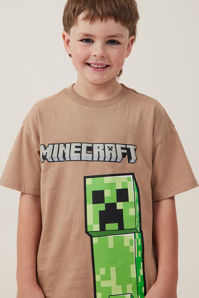 Minecraft Creeper Ssssssss Youth Boy's White T-shirt-medium : Target