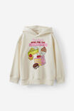 Sammy Oversized Hoodie- Personalised, DARK VANILLA/HERE FOR THE SNACKS - example image 1