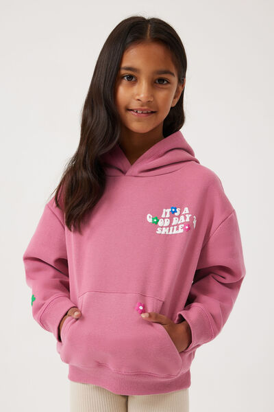 Emerson Slouch Hoodie, VERY BERRY/GOOD DAY TO SMILE