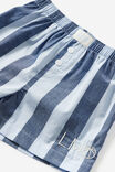 Presley Pyjama Short Personalised, IN THE NAVY/DAWN BLUE STRIPE - example image 1