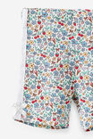 Baby Essential Rib Bike Shorts, VANILLA/PICNIC FLORAL - example image 2