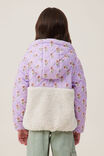 Eva Spliced Quilted Teddy Jacket, LILAC DROP - alternate image 3