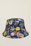 Kids Reversible Bucket Hat, IN THE NAVY/RIO - alternate image 1