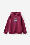Hot Wheels Oversized Hoodie, LCN MAT BERRY JAM/HOT WHEELS RACE ACE - example image 2