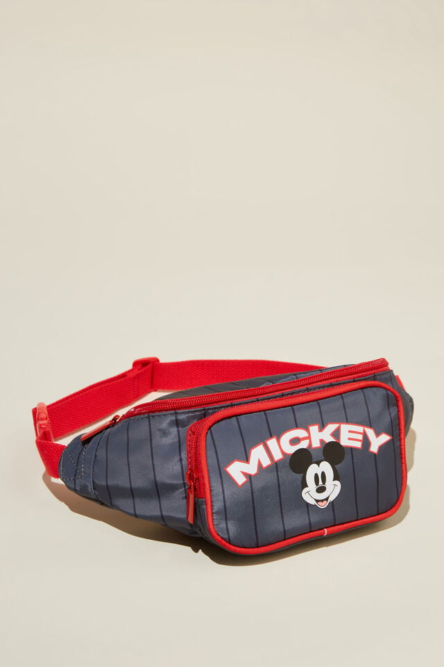 Licensed Belt Bag, LCN DIS MICKEY/PIN STRIPE