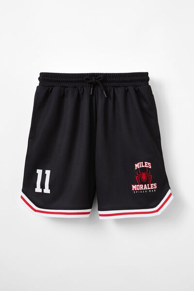 License Basketball Short, LCN MAR BLACK/SPIDERMAN HANGING