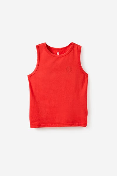 Relaxed Beach Tank, VARSITY RED WASH