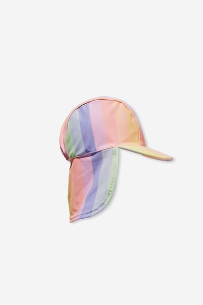 Chapéu - Sammy Swim Hat, BONDI RAINBOW STRIPE