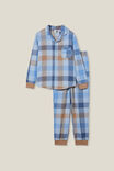 Wilson Long Sleeve Pyjama Set, FROSTY BLUE/WINTER S CHECK - alternate image 1