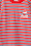 Spiderman Marvel Drop Shoulder SS Tee, LCN MAR VARSITY RED/SPIDEY XMAS STRIPE - example image 2