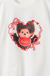 Monchhichi Drop Shoulder Short Sleeve Tee, LCN MON VANILLA/MONCHHICHI - example image 2
