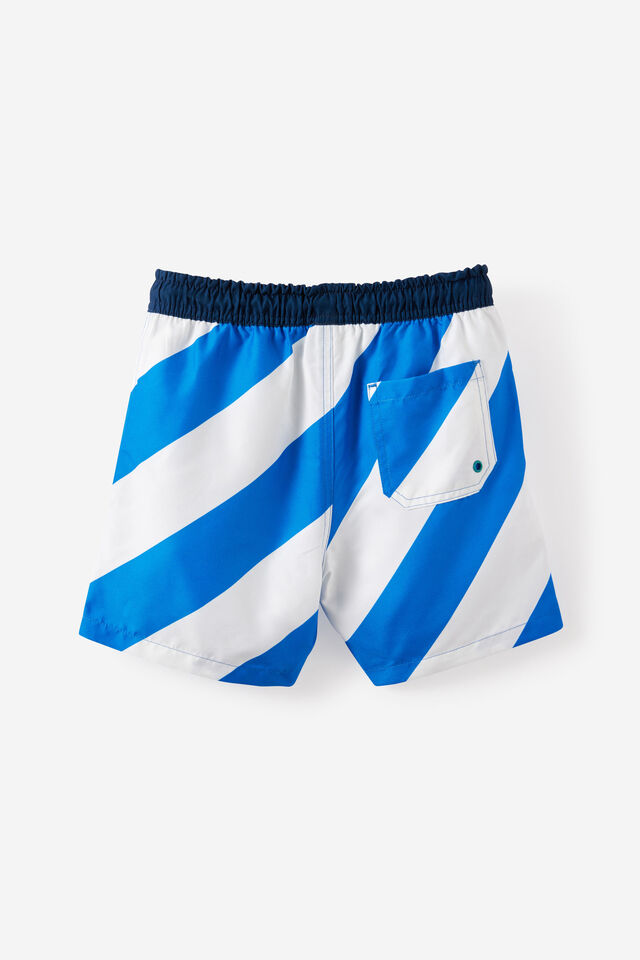 Bailey Board Short, HARBOUR BLUE/VANILLA STRIPE