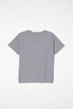 Poppy Short Sleeve Graphic Print Tee, STORM GREY MARLE/BONJOUR - alternate image 3