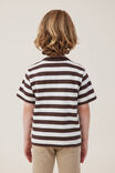 Camiseta - The Essential Short Sleeve Tee, HOT CHOCCY/VANILLA STRIPE - vista alternativa 3