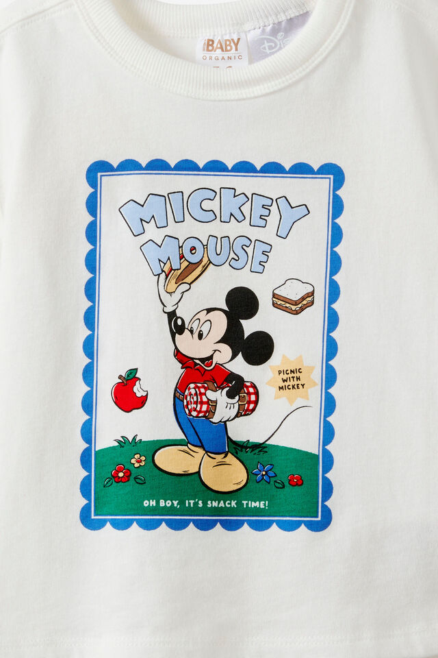 Mickey Mouse Disney Short Sleeve Tee, LCN DIS VANILLA/MICKEY MOUSE