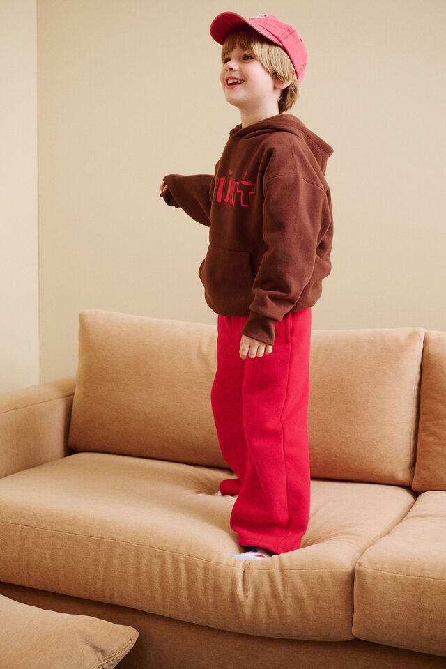 Sammy Wide Leg Trackpants, VARSITY RED