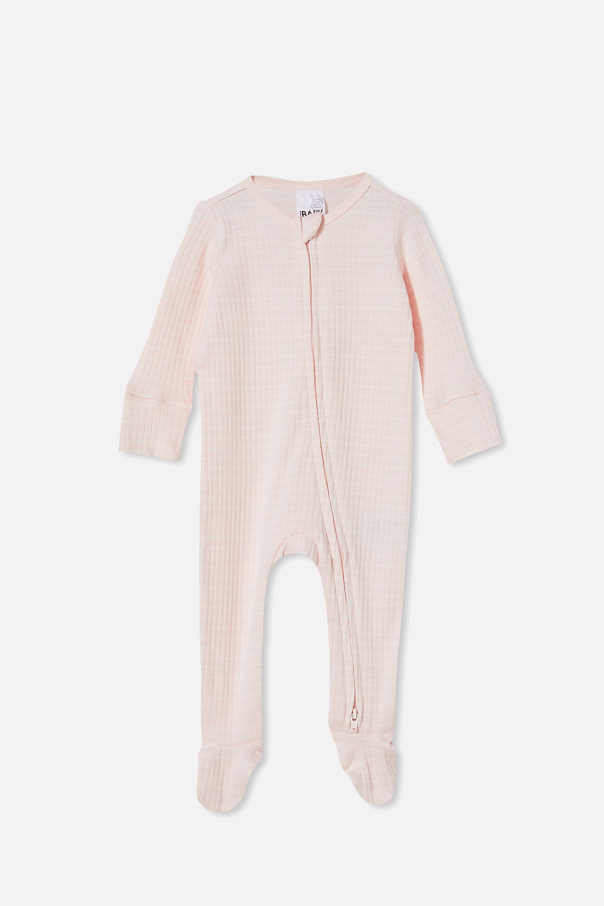 Baby All In Ones & Bodysuits | Organic Newborn Zip Through Romper - YQ94993