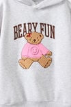 Sammy Oversized Hoodie, GREY MARLE/BEARY FUN DAY - example image 3