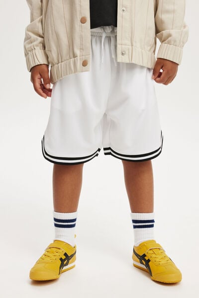 Braxton Basketball Short, WHITE