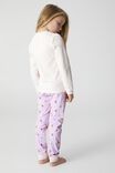 Florence Long Sleeve Pyjama Set, ROLLER UNICORN PALE VIOLET - alternate image 3