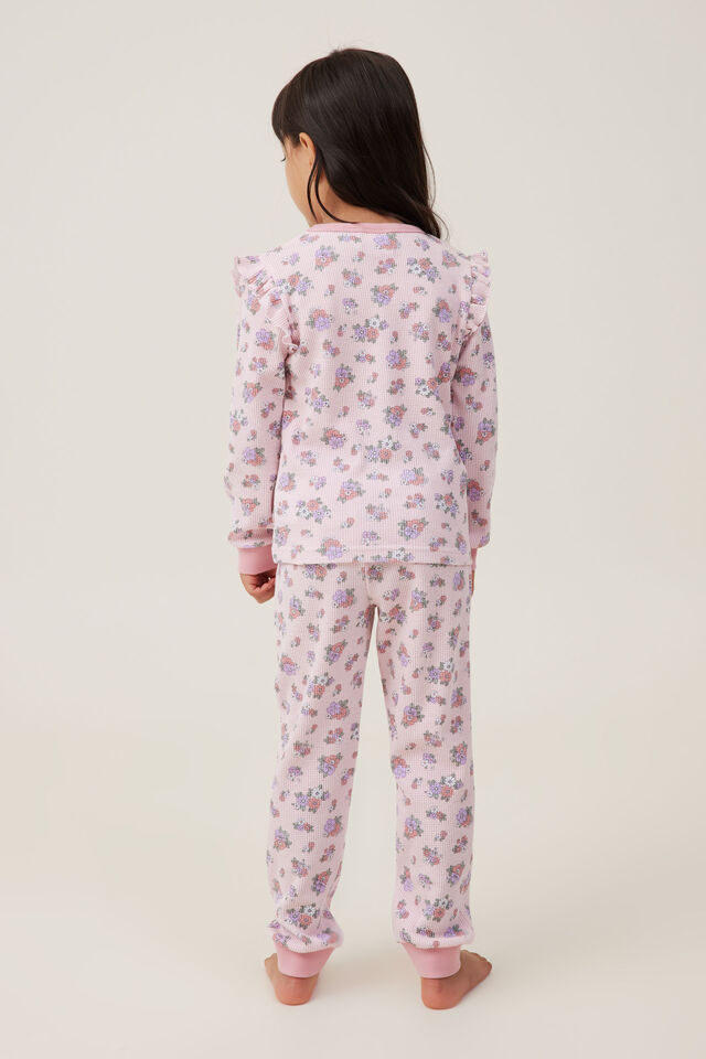 Fiona Long Sleeve Pyjama Set, BLUSH/AVA DITSY FLORAL