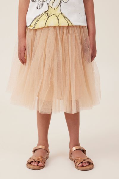 Trixiebelle Dress Up Skirt, GOLD SPARKLE