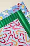 Kids Gift Wrap 3 Pack, DUSK BLUE/ CHRISSY TABLE - alternate image 2