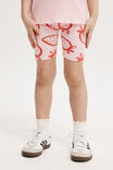 Hailey Bike Short, BLUSH PINK/ANTHURIUM STRAWBERRY - alternate image 2