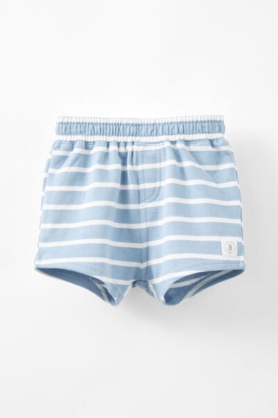 Frankie Short, DUSTY BLUE/VANILLA RILEY STRIPE