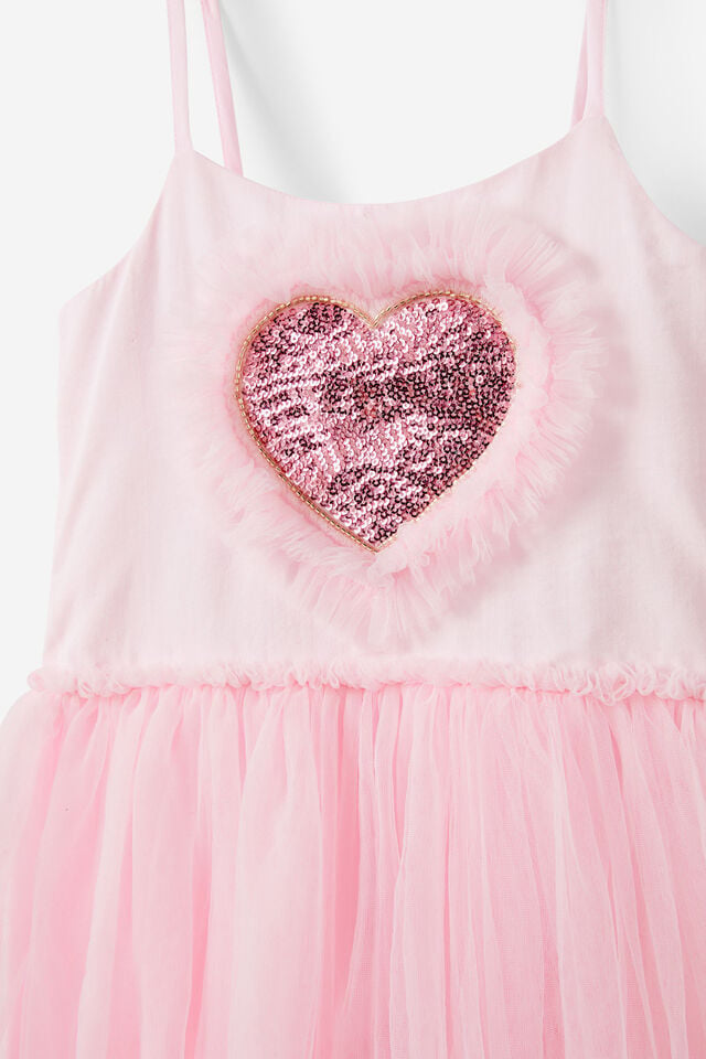 Isabella Dress Up Dress, BALLERINA PINK/HEARTS