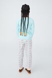 Florence Long Sleeve Pyjama Set Licensed, LCN CLC DREAM BLUE CARE BEARS RAINBOW