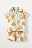 Baby Woven Pj Set, MALACHITE/GINGERBREAD STRIPE - alternate image 1