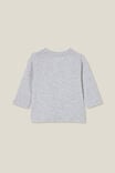 Camiseta - Jamie Long Sleeve Tee, CLOUD MARLE/SKETCHY RAINBOW - vista alternativa 3