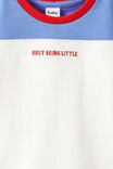 Baby Drop Shouler Tee, VANILLA/BLUE BONNET COLOUR BLOCK - example image 2