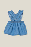 Vestido - Paige Ruffle Pinafore Dress, AIRLIE LIGHT BLUE WASH - vista alternativa 3