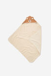 Baby Snuggle Towel, TAUPY BROWN/BEAR - alternate image 3