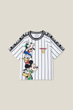 Camiseta - License Soccer Jersey, LCN DIS VANILLA STRIPE 100/MICKEY & FRIENDS - vista alternativa 5