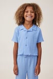 Amelie Short Sleeve Shirt, DUSK BLUE - alternate image 1