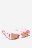 Kids Rachel Rectangle Sunglasses, BLUSH PINK/BROWN - alternate image 2