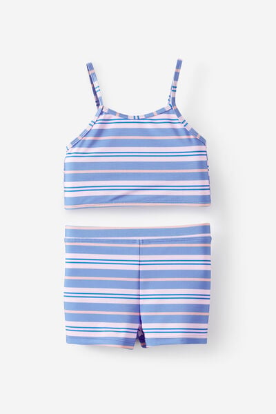 Tahlie Tankini Set, BLUE BONNET/STRIPES
