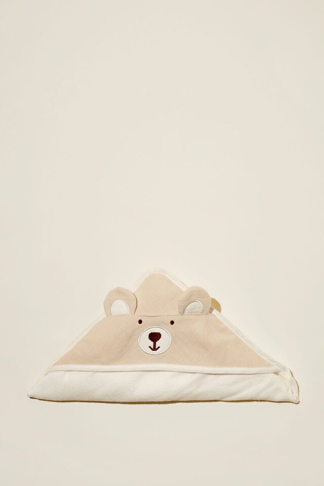 Baby Snuggle Towel, MILK/BEAR