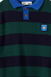 Boys Crew Neck Knit, WINTER JADE/SQUID INK - example image 3