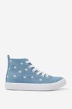 Classic Canvas High Top Trainer, DAISY DENIM EMBROIDERY - alternate image 1