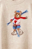 Soft Knit Sweater, DARK VANILLA/BEAR - example image 2