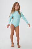 Lydia One Piece, FUNKY GREEN/FROSTY BLUE WAVES